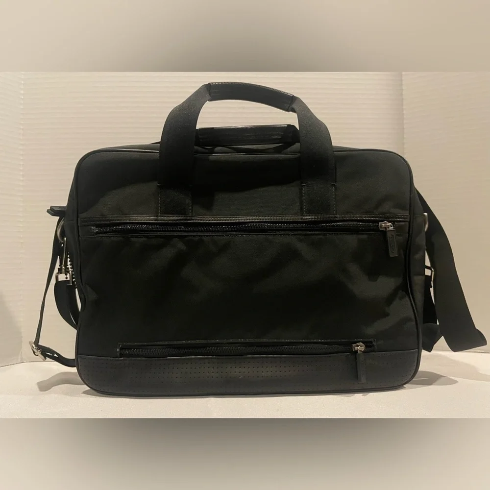 Coach Black Nylon Laptop Bag with Adjustable Strap
